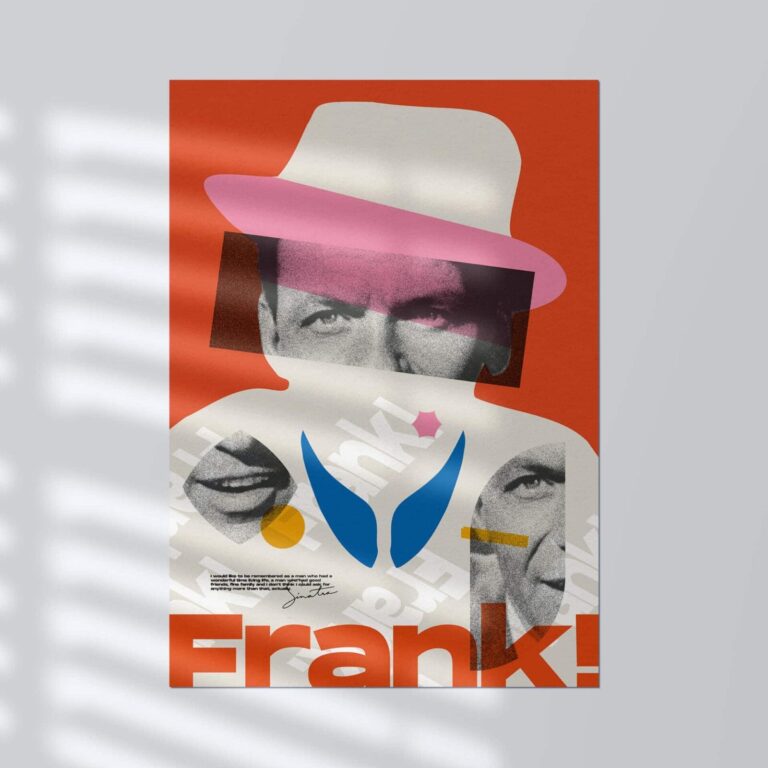 Frank Sinatra Tribute Poster, Art Print by Nicola Napoli / Art Fugace