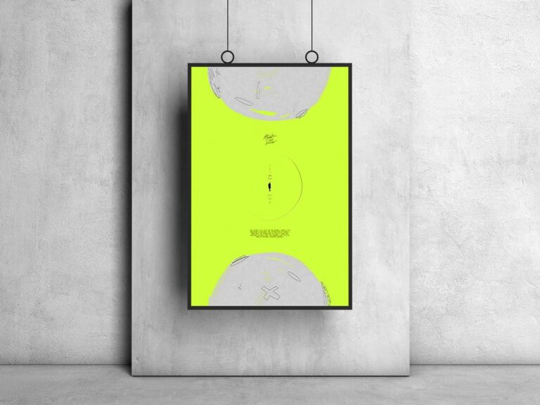 Fight the Forces, Fluo Neon Yellow - Poster Design, Art Prints